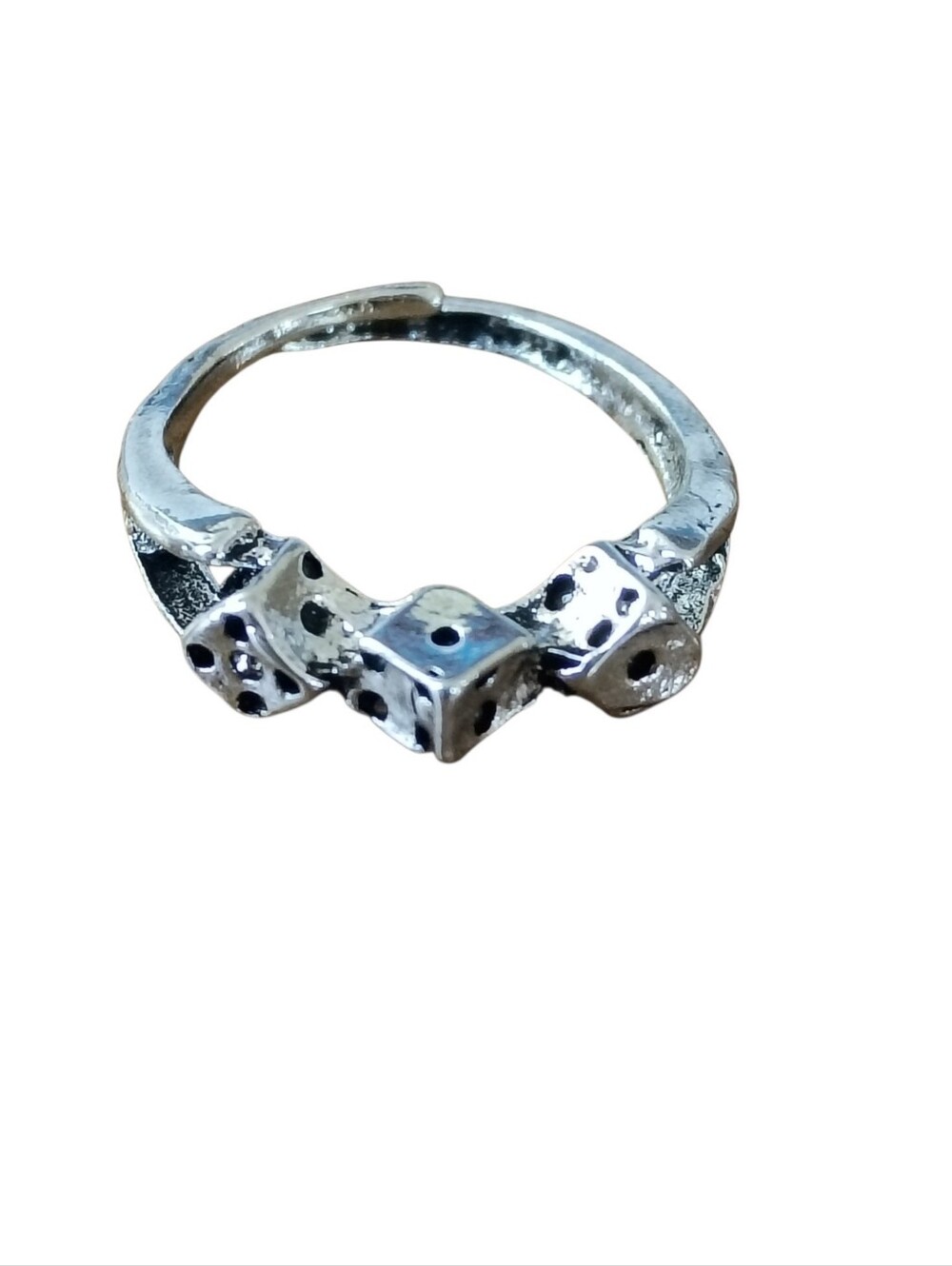 Silver Dice Ring
